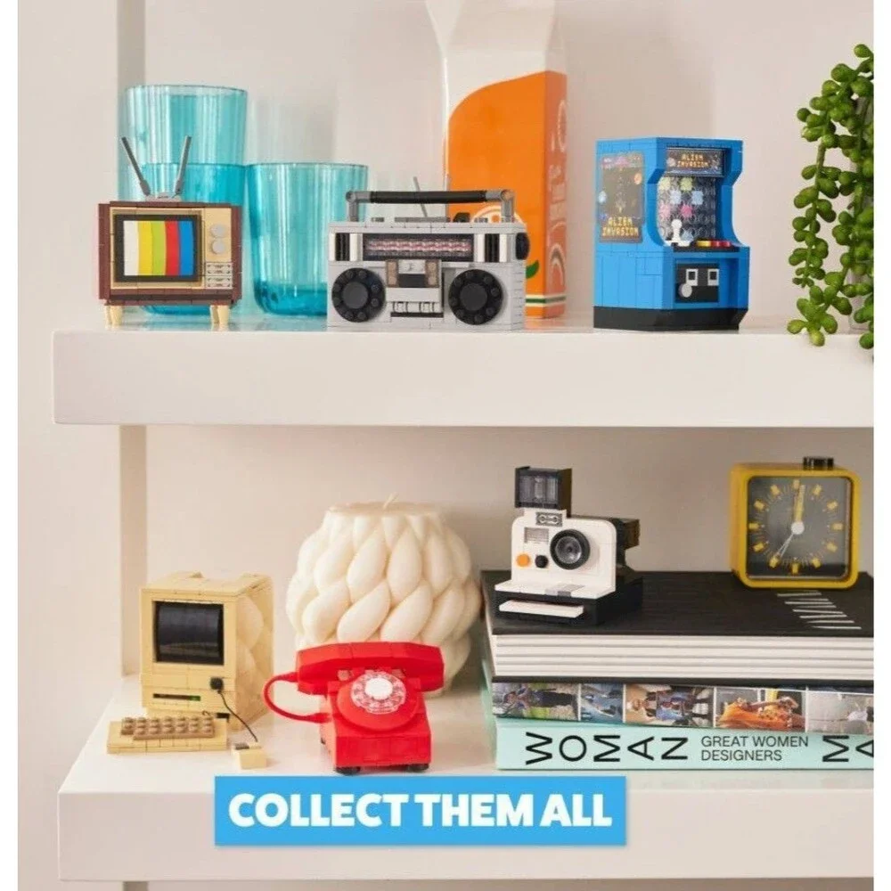 Zuru Max Premium Retro Building Bricks Boombox Radio Cassette Player 157pc NEW